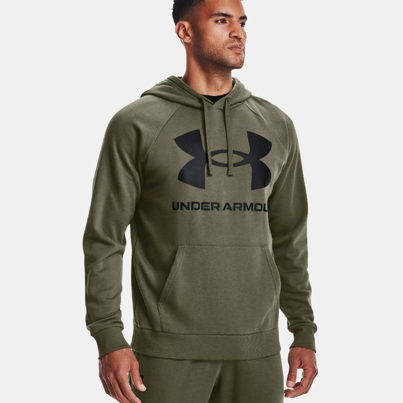 Under Armour Other - Men's Rival Fleece Big Logo Hoodie GREEN